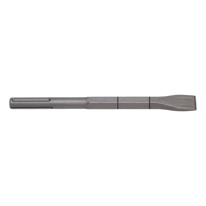 Premium flat chisel with SDS-max drive arbor - FLCHIS-MAX-HEX-L400-W25MM