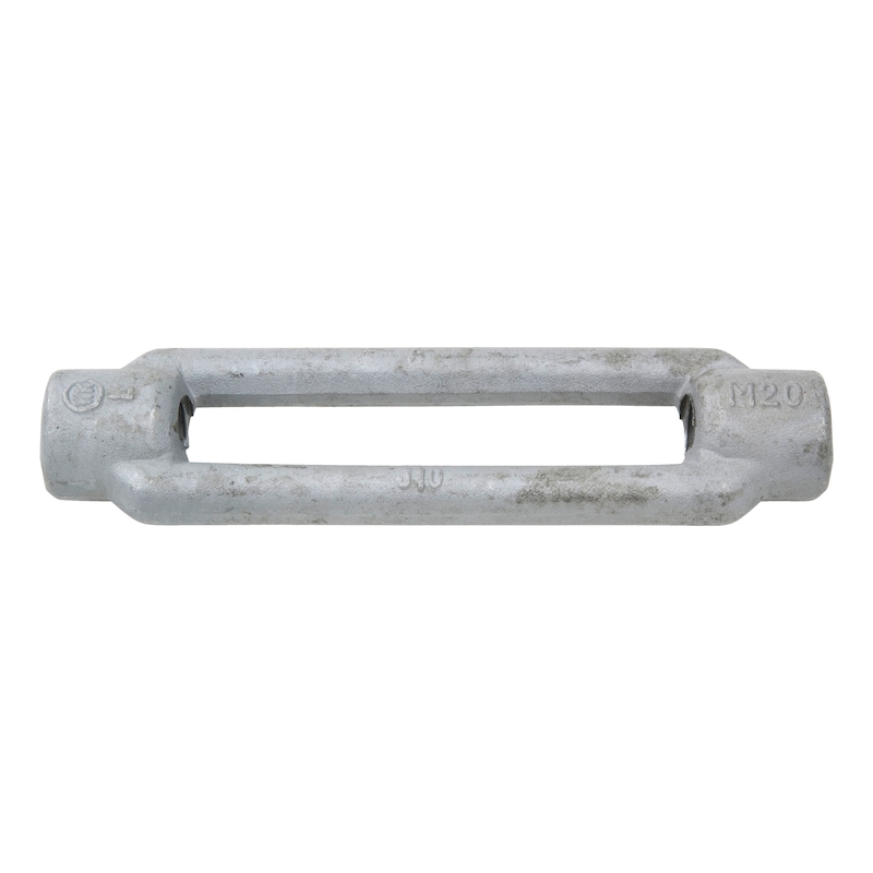 Canaula, forma aperta DIN 1480 (forma aperta), acciaio S235JR, zincato a caldo (TZN) - 1
