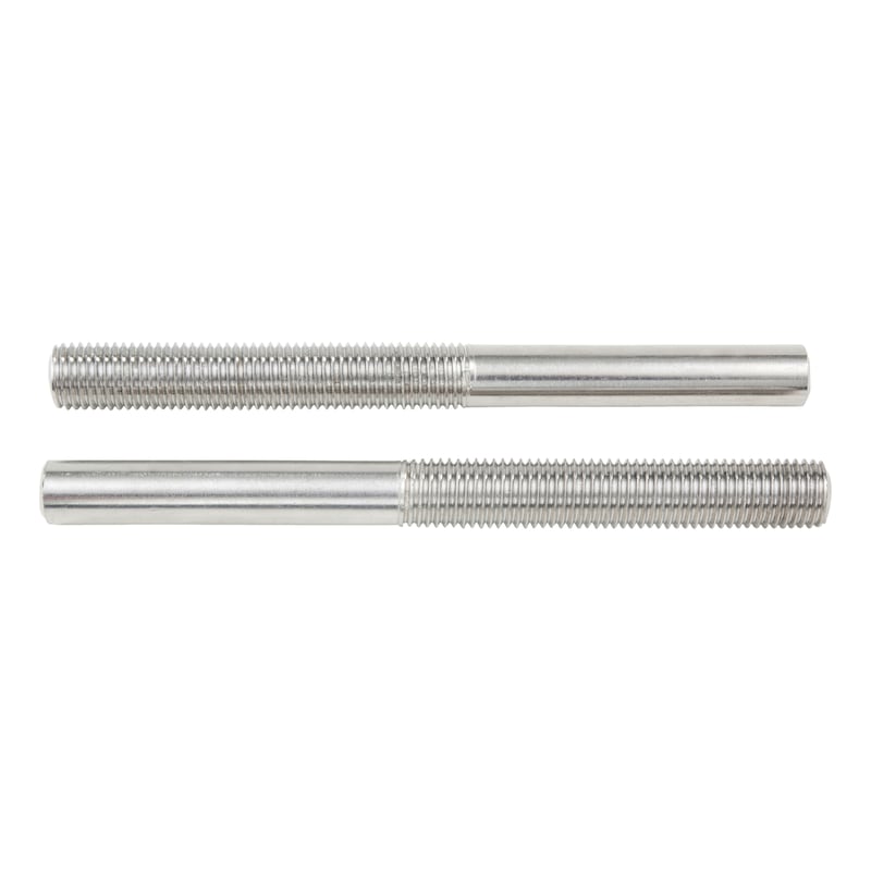 Welding studs DIN 34828, A4 stainless steel, for turnbuckles - 1