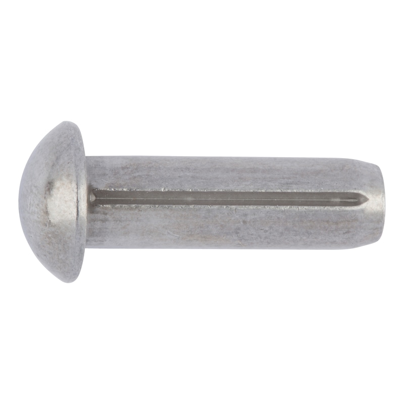 Round-head grooved pins ISO 8746 A2 stainless steel plain - 1