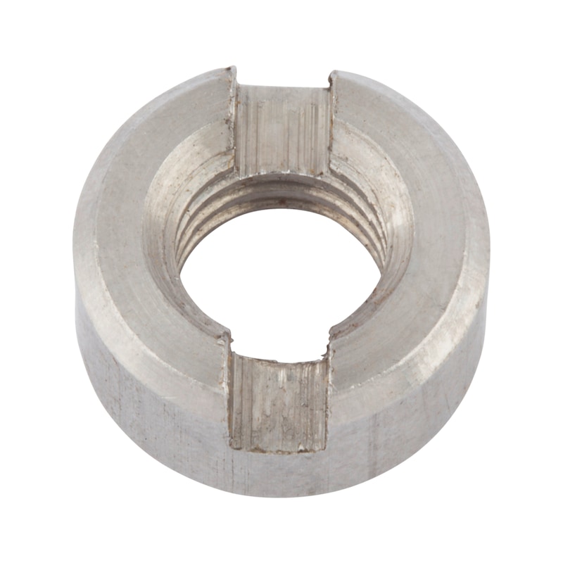 Slotted round nuts DIN 546, A4 stainless steel, plain - 1