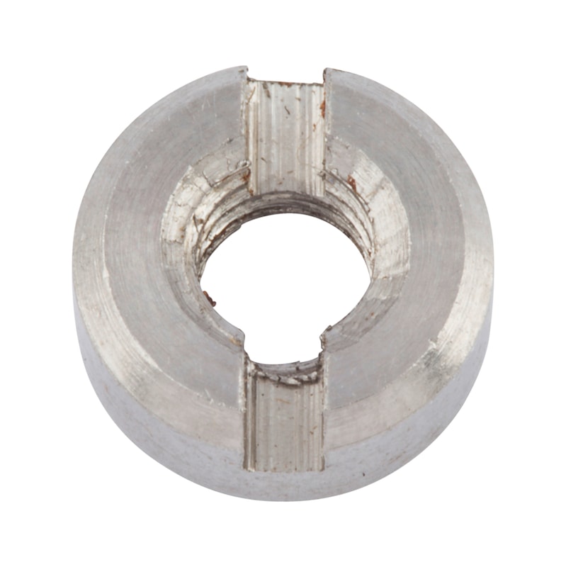 Slotted nut DIN 546, A2 stainless steel, plain - 1
