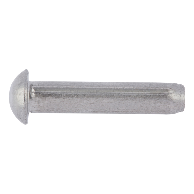 Round-head grooved pins ISO 8746 steel plain - 1
