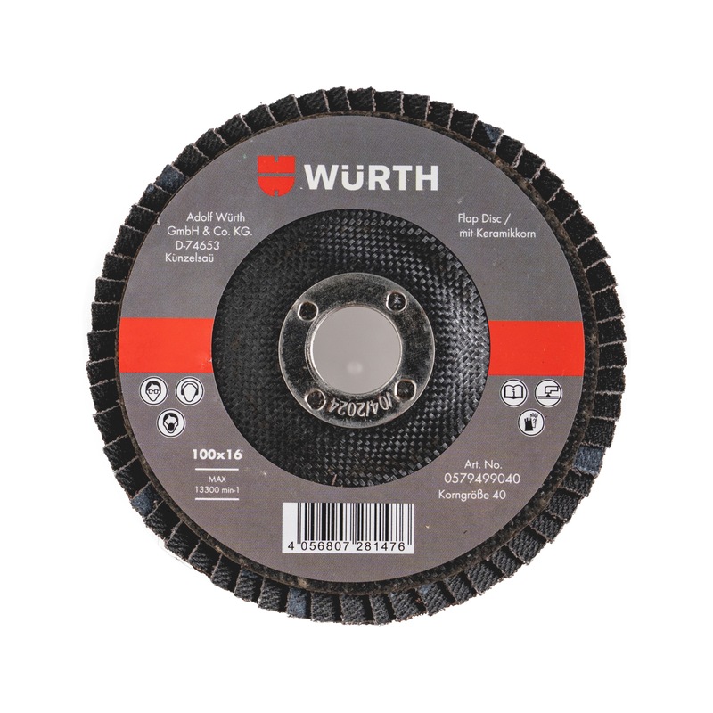 Segmented Grinding Disc for Steel Synthetic corundum - 4 INCH DISC EMERY GRINDING WHEEL 40 (A/O