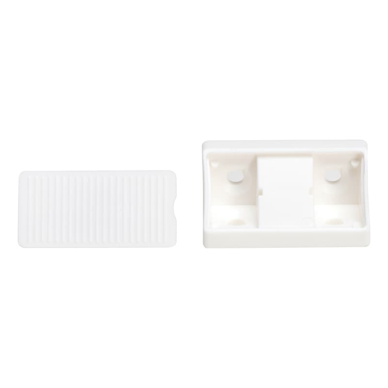 Corner joint with cover - CRNCON-FRNCNST-PLA-TAP-WHITE