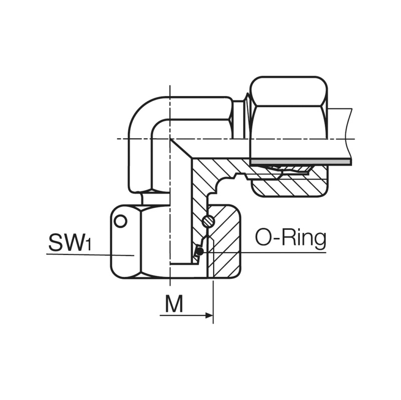 Adjustable angled screw connection - 2