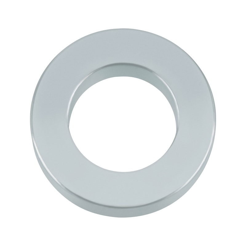 Rondella piana tornita DIN 7989-2, acciaio zincato, passivato bianco (A2K), per strutture in acciaio - 1
