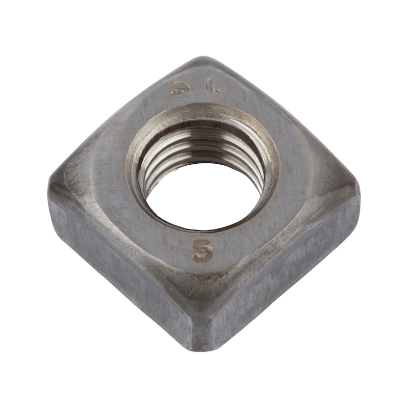 Square nut DIN 557, steel 5, plain - 1