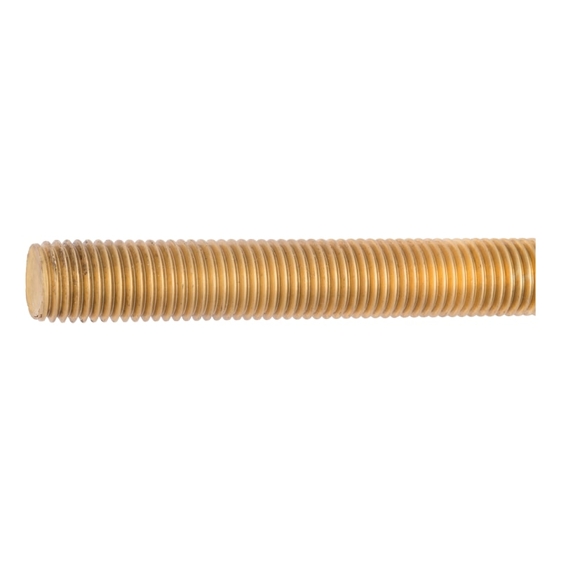 Threaded rod DIN 976-1, brass, plain - 1