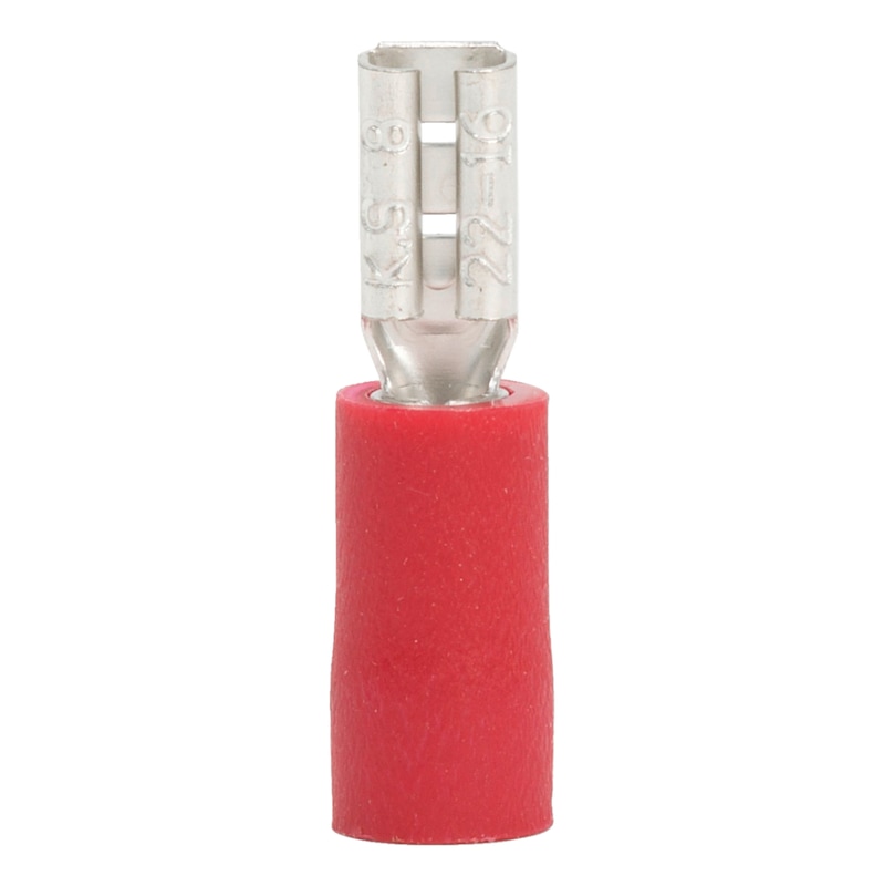 Crimp cable lug, push connector PVC-insulated - PSHCON-RED-2,8X0,8MM