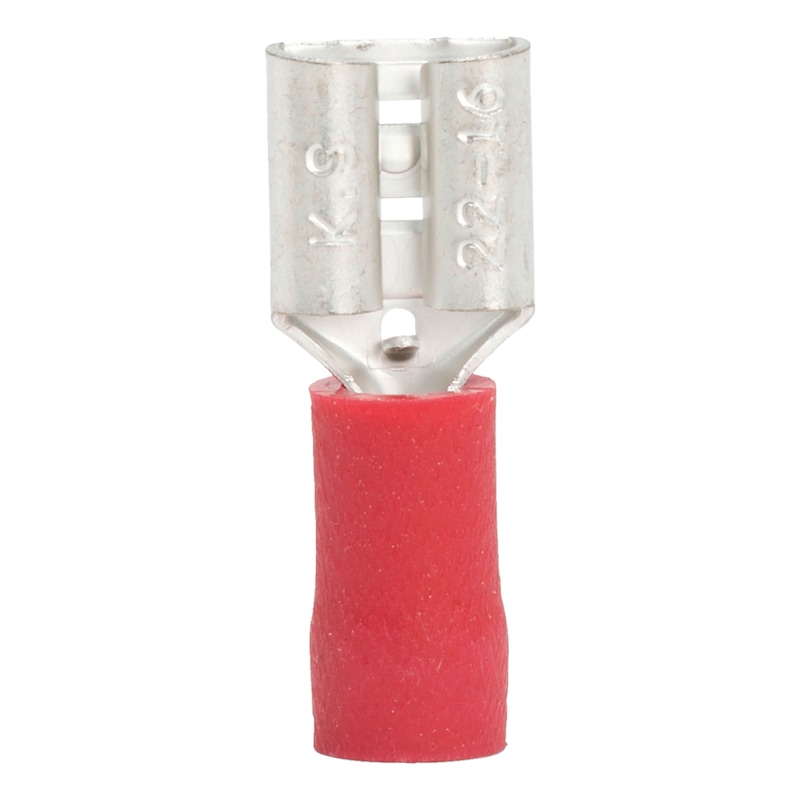 Crimp cable lug, push connector PVC-insulated - PSHCON-RED-6,3X0,8MM