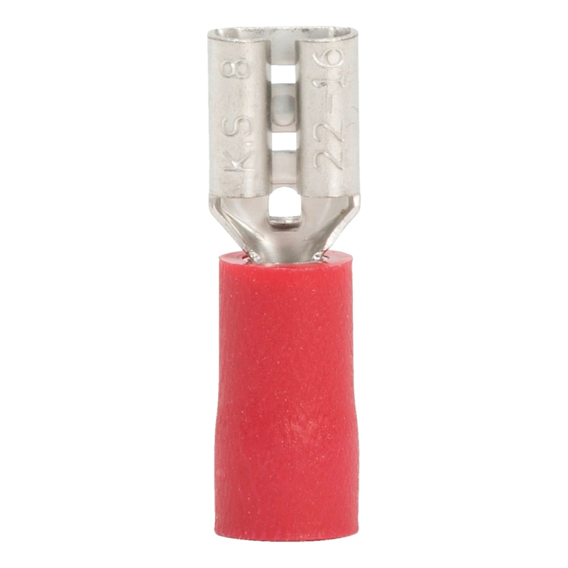 Crimp cable lug, push connector PVC-insulated - PSHCON-RED-4,8X0,8MM