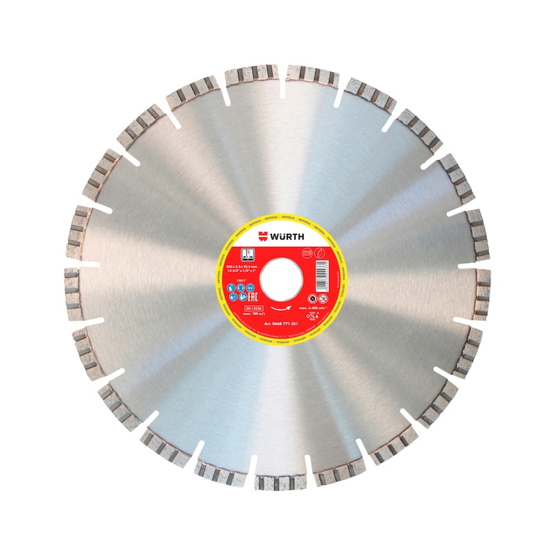 Diamond cutting disc for construction sites - 1