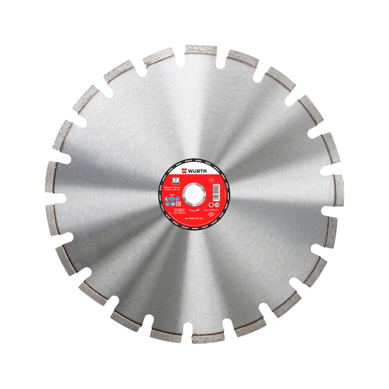 Diamond cutting disc for asphalt Diamond cutting disc developed for road construction - 1