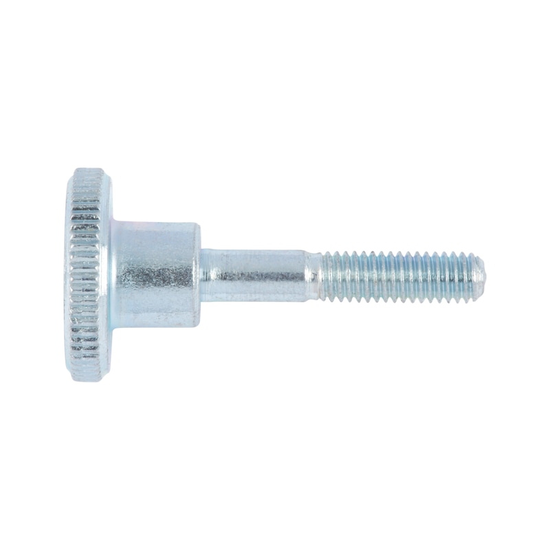 Knurled thumb screw, high profile - SCR-KNRL-DIN464-5.8-(A2K)-M4X12