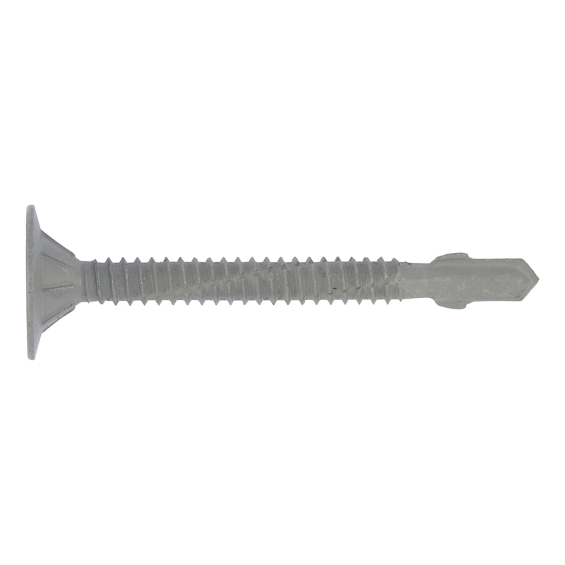 pias<SUP>®</SUP> wing-type drilling screw, flat countersunk milling head with AW drive - SCR-DBIT-WNG-PLTCS-CUT-AW30-RUS-6,3X55