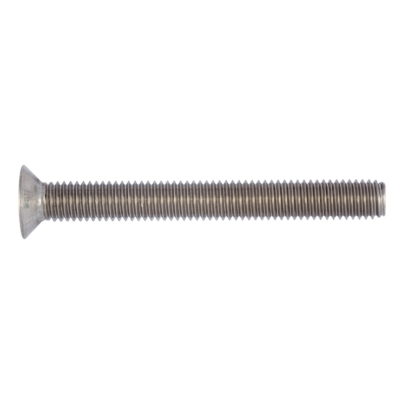 Countersunk head screw with recessed head, H DIN 965, A2 stainless steel, plain - 1
