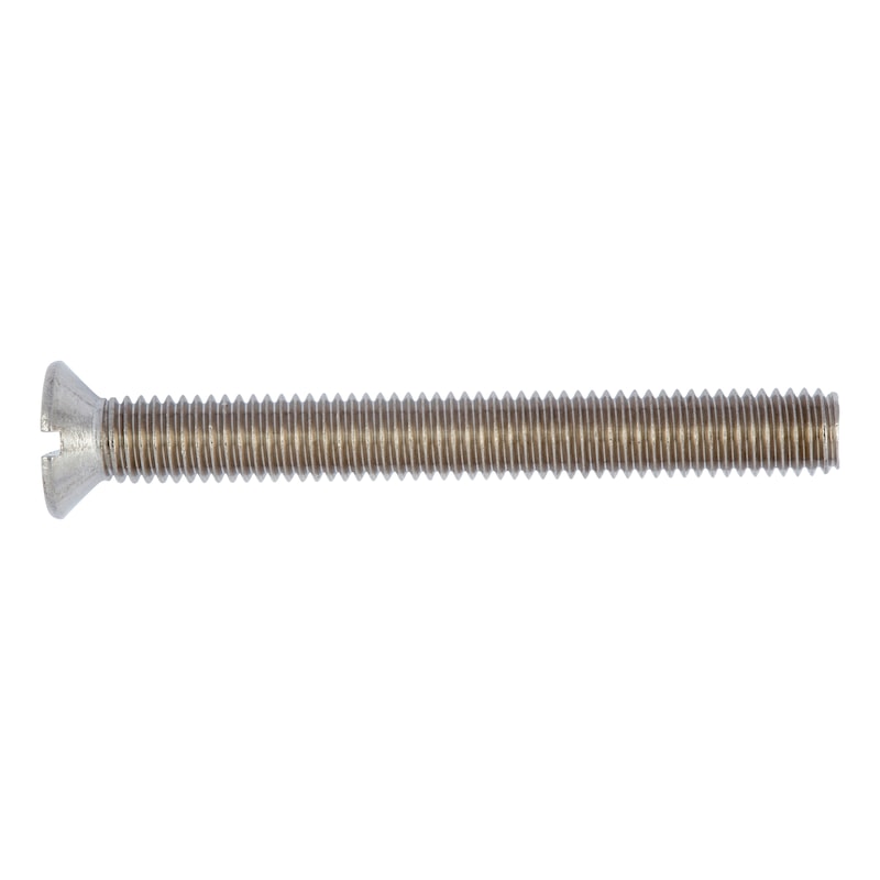 Slotted countersunk head screw DIN 963, A2 stainless steel, plain - 1