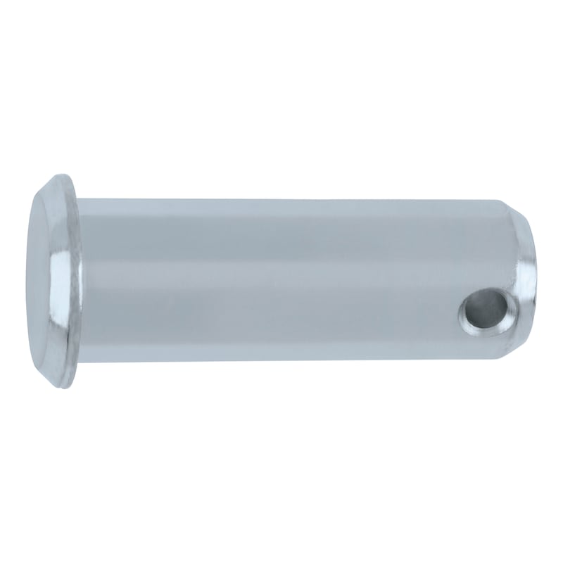 Stud with small head DIN 1434, steel, zinc-plated, blue passivated (A2K) - 1