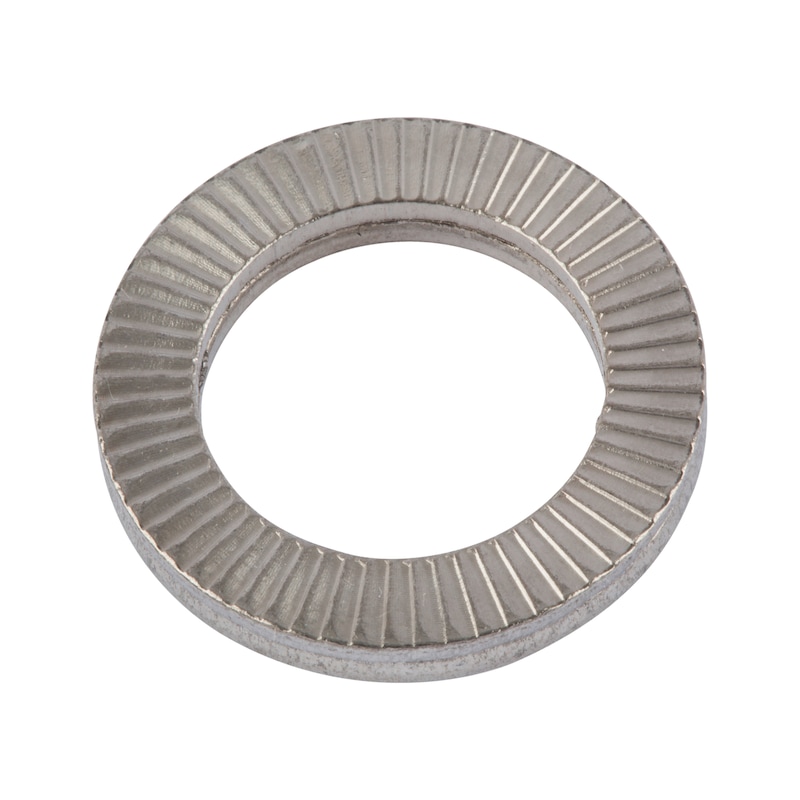 Wedge lock washer, type NLSS A4 stainless steel, narrow shape - 1