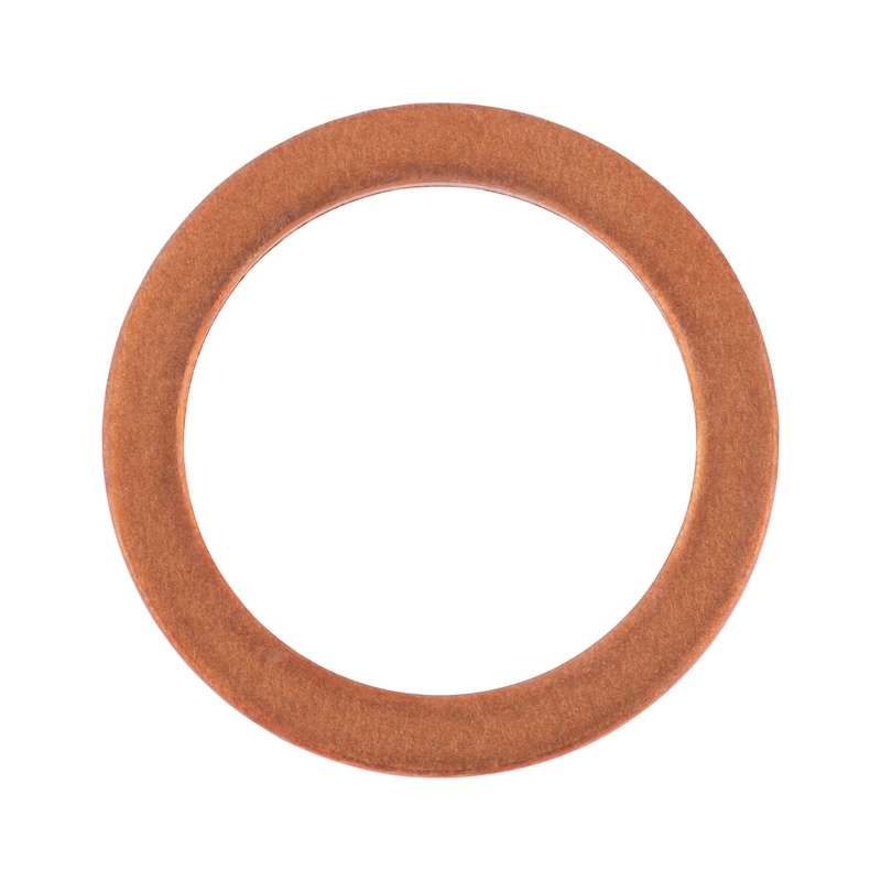 Sealing ring, copper, inch, shape A H 2 mm - RG-SEAL-DIN7603-CU-A-12X18X2