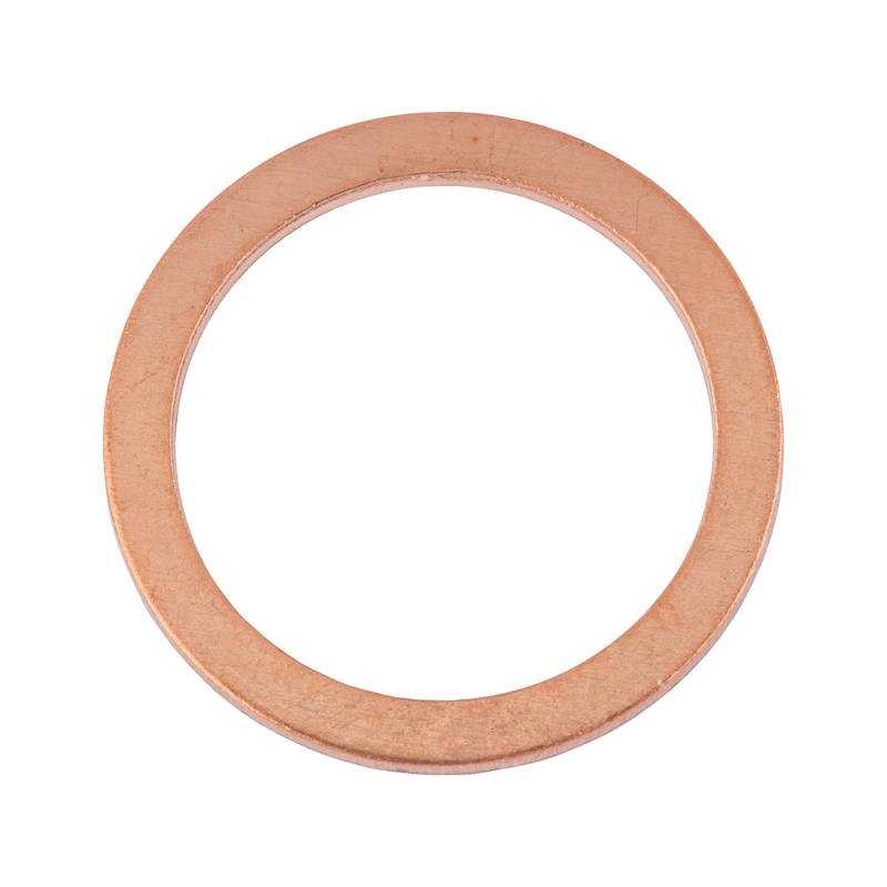Sealing ring, copper, shape A - 1