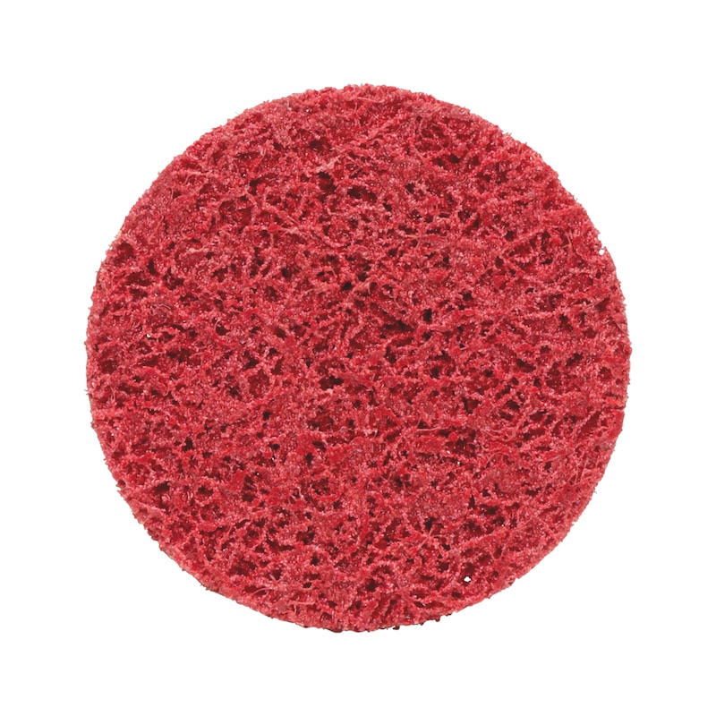 Longlife Mini coarse nylon abrasive fleece disc - SNDDISC-NYL-RED-D75MM