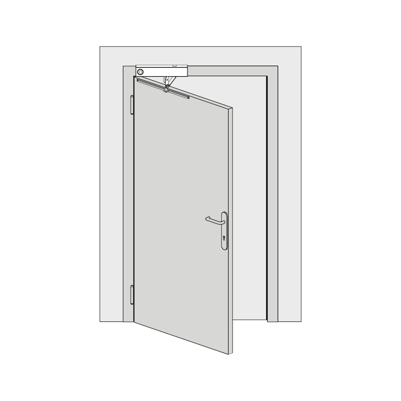 Zavírač výkyvných dveří FTS 63 S&nbsp;přidržovacím magnetem - 5