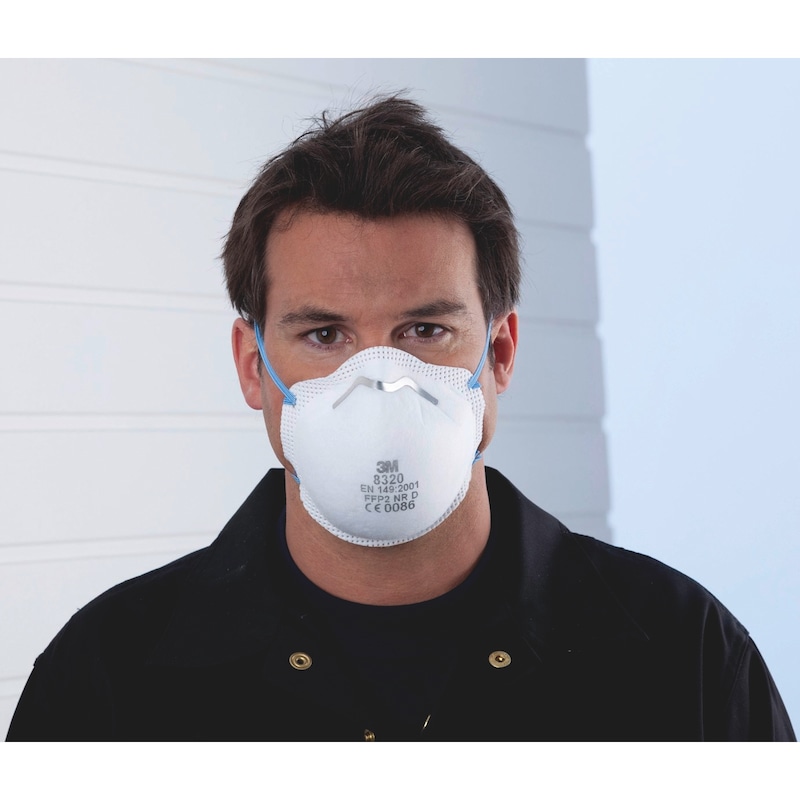 Atemschutzmaske Komfort – vorgeformt 3M - 8320 ATEMSCHUTZMASKE FFP2, 80/KARTON