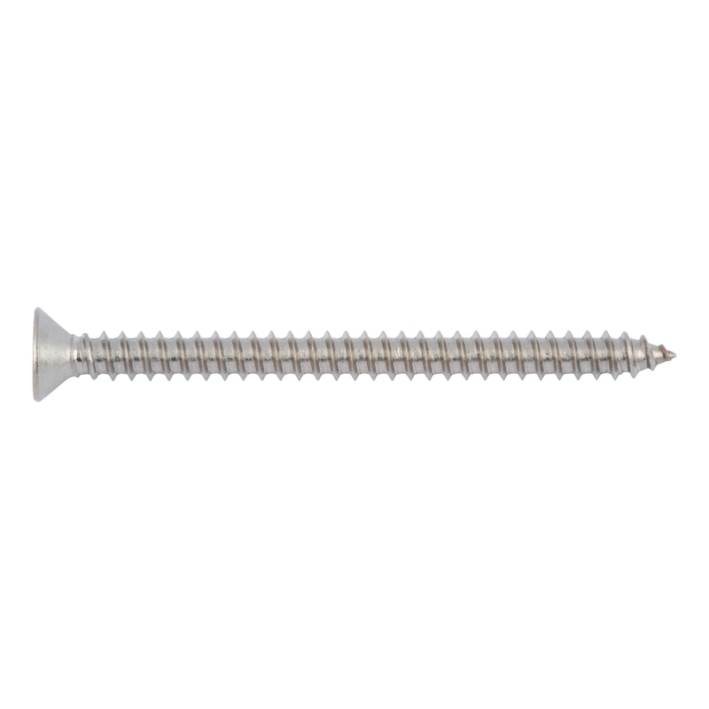 Countersunk tapping screw shape C with H recessed head DIN 7982, A2 stainless steel, Geomet - 1