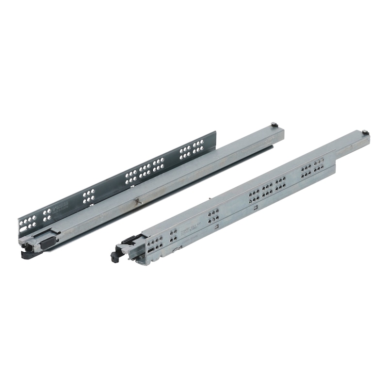 Dynapro Tipmatic full-extension concealed slide 60 kg For handle-free drawer panels - 1