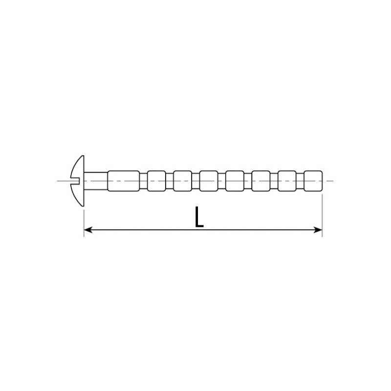 Parafuso para puxador de móvel de comprimento variado - 2