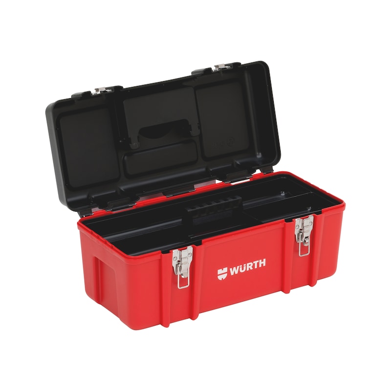 Werkzeug-Box Polypropylen Premium mit einem herausnehmbaren Werkzeugeinsatz - WZGBOX-KST-510X235X230MM