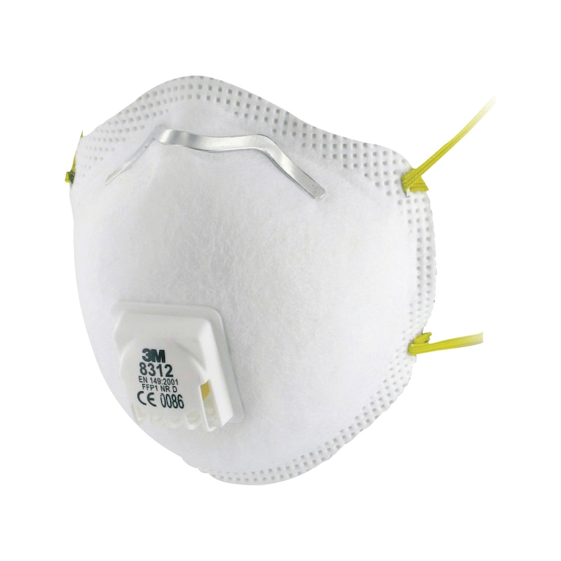 Atemschutzmaske Komfort – vorgeformt 3M - 8312 ATEMSCHUTZMASKE FFP1 MIT VENTIL