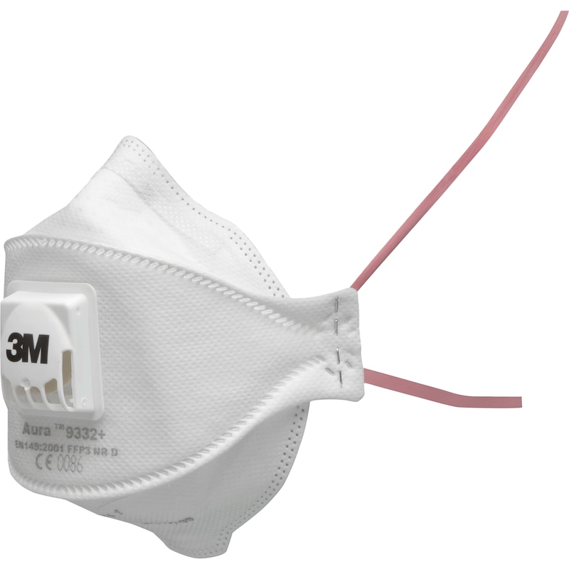 Comfortademmasker – gevouwen 3M Aura 9300+ - 9332- AURA ADEMBES.FFP3NR D, M VENT