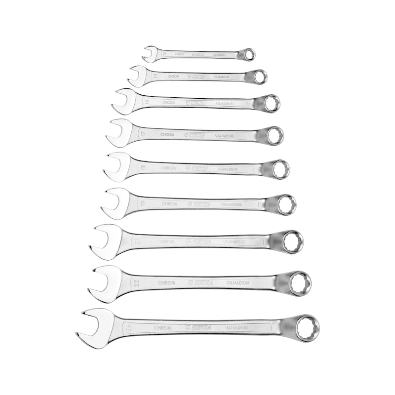 Combination wrench assortment, offset 9 pieces - 1