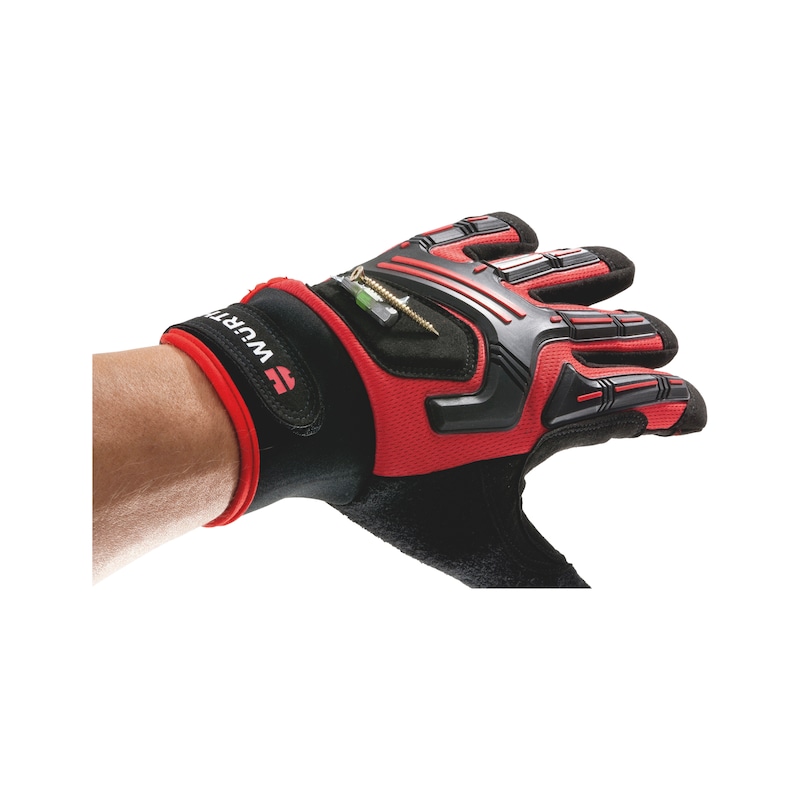 Pro mechanic's glove With integrated magnet in back of hand - 4