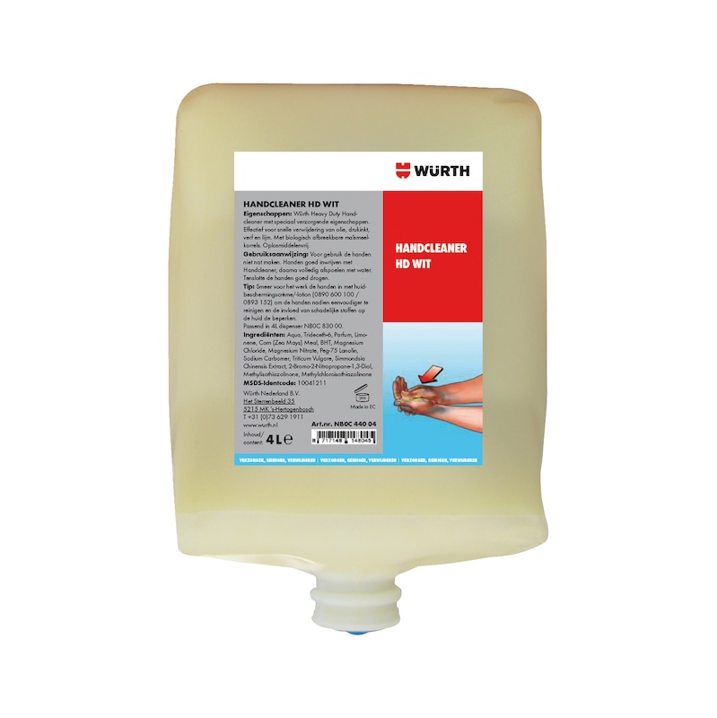 Nettoyant mains USAGE INTENSIF doux - HANDCLEANER HEAVY DUTY-BLANC-4L