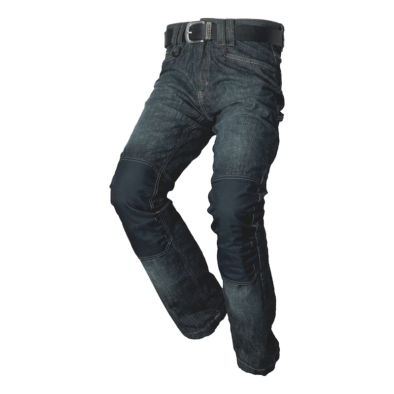 Denim trousers with 7 cm reflective tapes Denim — Maxport Costumes for Work