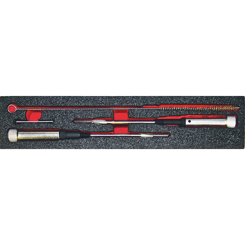 Glow plug shaft cleaning set 6 pieces