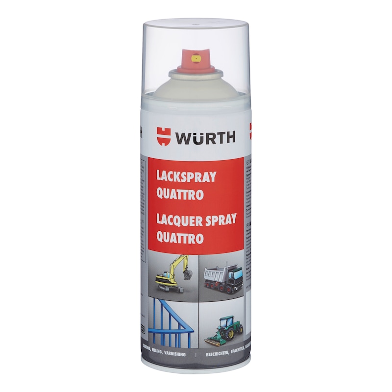 Peinture en spray Quattro - PNTSPR-QUATTRO-R9001-CREAMWHITE-400ML