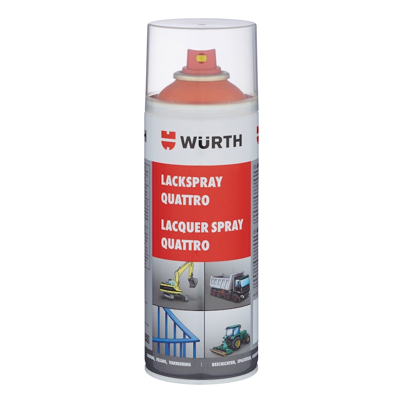 Spray Quattro - SPRAY QUATTRO VERMELHO SINAL RAL 3020