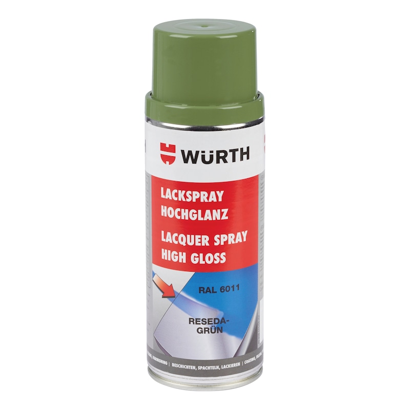 Vernice spray, elevata lucentezza - VERNICE SPRAY VERDE RESEDA 400ML