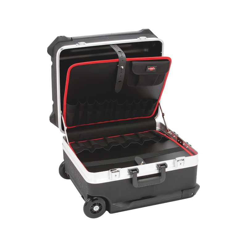 Tool case with transport rollers - 1