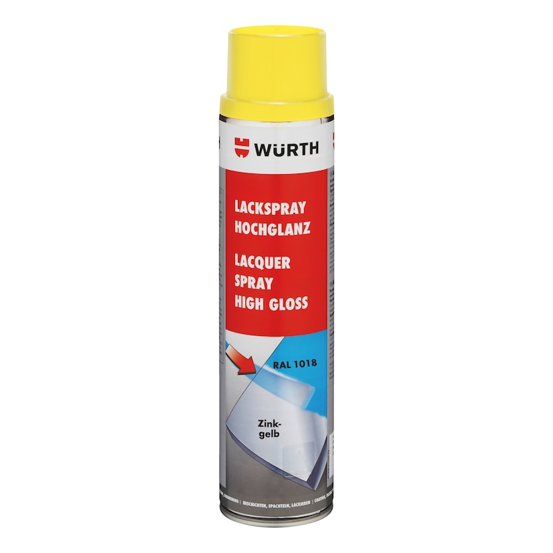 Paint spray, high gloss - PNTSPR-R1018-ZINCYELLOW-600ML