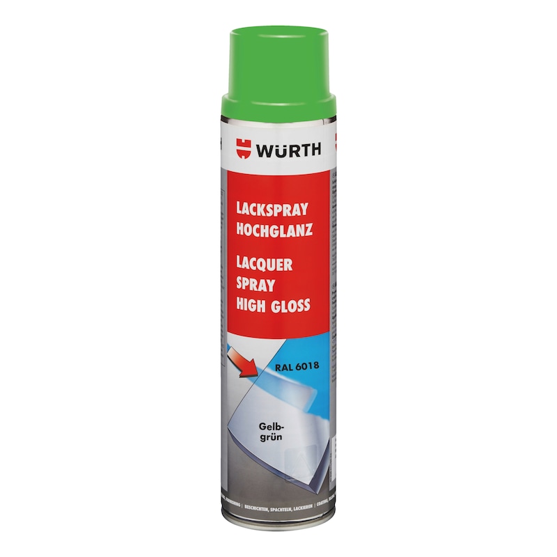 Paint spray, high gloss - PNTSPR-R6018-YELLOWGREEN-600ML
