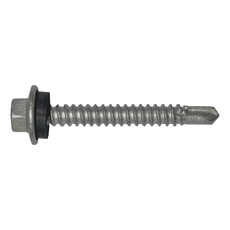 Flange Hex Metal Self Drilling Screw with Seal - SCR-HEX-SEALWSH-MET-CL4-8G/18-20