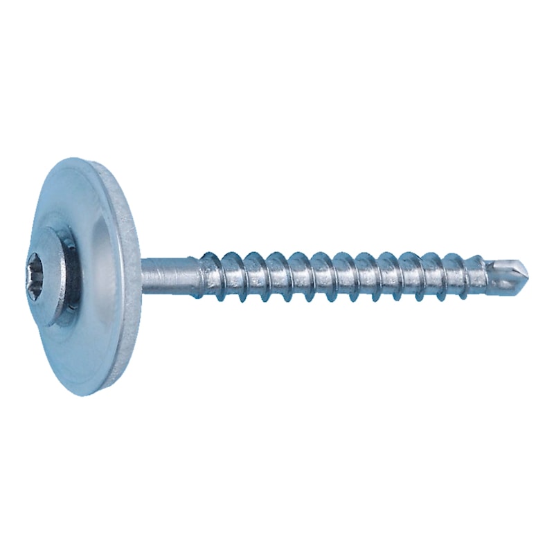 Roofing screw pias<SUP>®</SUP> A2 stainless steel - SCR-DRLBIT-WSH15-A2-AW20-4,5X25