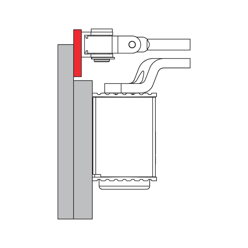 Adapterprofiel Voor deurdrangers met schaararm - 4