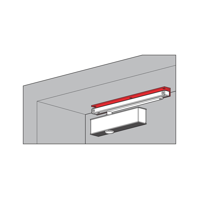 Lintel casing bracket For slide rail - 3